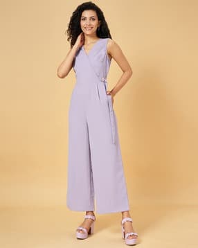 honey by pantaloons Women V-Neck Jumpsuit with Insert Pocket-picture-13