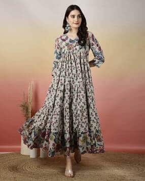 glam roots Women Floral Print Anarkali Kurta -picture-49
