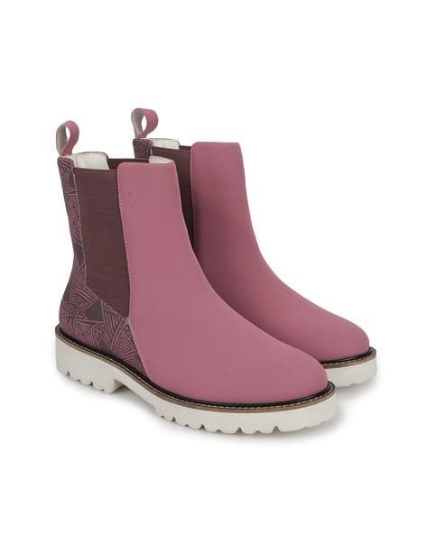 YOHO Women Printed Ankle-Length Boots