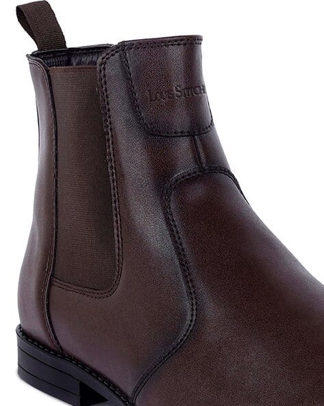 Price History of LOUIS STITCH Chelsea Boots with PU upper For Men