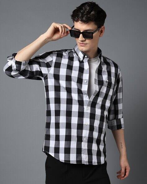Arrow Sports Men Checked Slim Fit Shirt