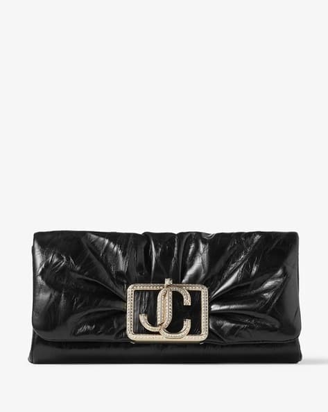 JIMMY CHOO Edie Wallet ヴィンテージ メタリックレザーwallet Buy Jimmy Choo Edie Wallet Vintage Metallic Leather Mini Bag