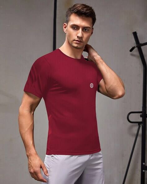 Chkokko Crew-Neck T-Shirt with Short Sleeves