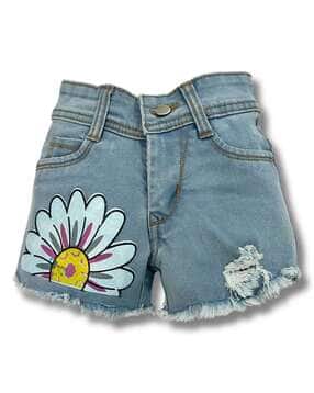 totztouch Girls Regular Fit Floral Shorts-picture-28