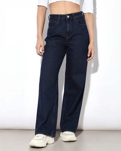 Women High-Rise Wide-Leg Jeans