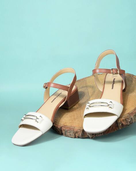 HUSH PUPPIES Women Colourblock Chunky Heeled Sandals