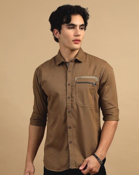 Buy KHAKI Shirts for Men by COOL COLORS Online