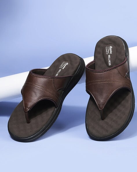 Buy Brown Flip Flop Slippers for Men by Bata Online