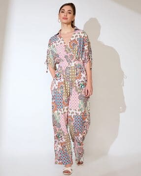 Block Print Jumpsuit-image-11