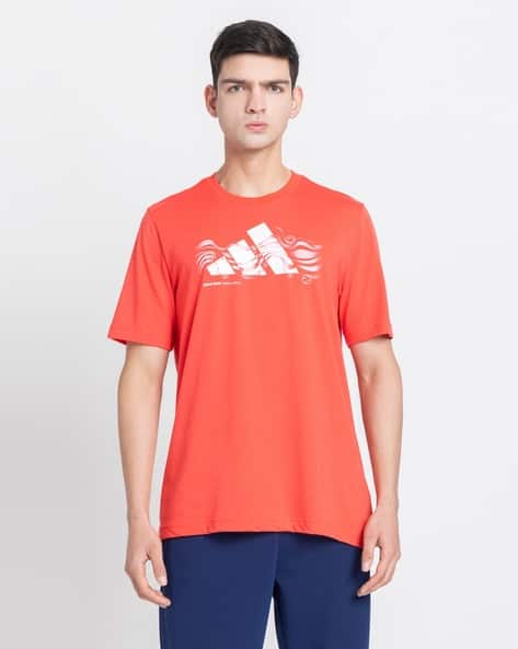 ADIDAS Men TNS Logo G T Regular Fit Crew-Neck T-Shirt