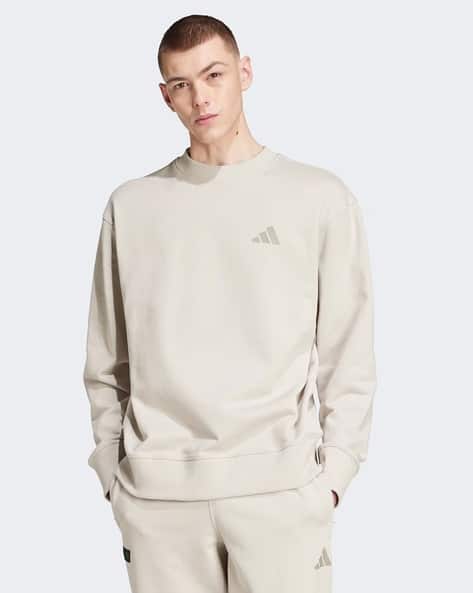ADIDAS Men Mercedes Ps Loose Fit Sweatshirt with Logo Print