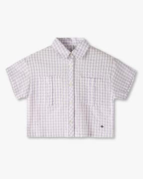 lee cooper Girls Checked Regular Fit Top-picture-17