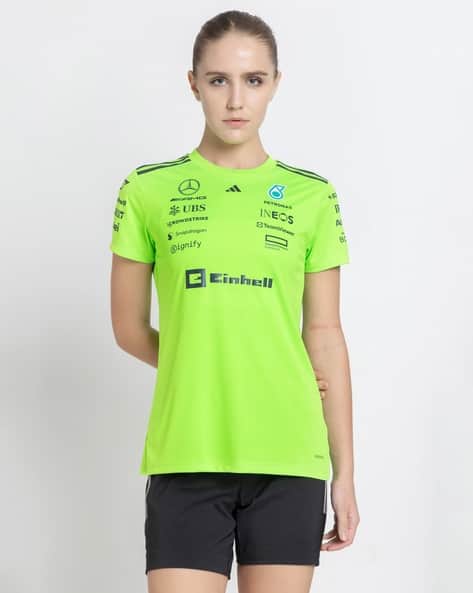 ADIDAS Women Mercedes Tm Setup Regular Fit Crew-Neck T-Shirt