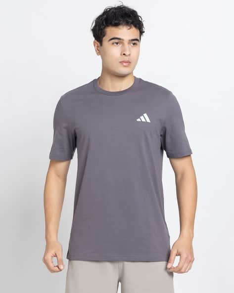ADIDAS Men Mercedes Pw Graphic Print Regular Fit Crew-Neck T-Shirt