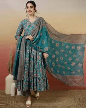 glam roots Women Floral Flared Kurta Set-picture-13