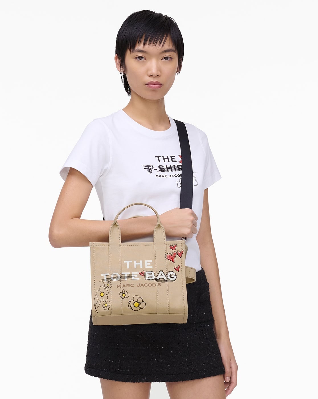 Buy MARC JACOBS The Daisy Doodle Canvas Small Tote Bag
