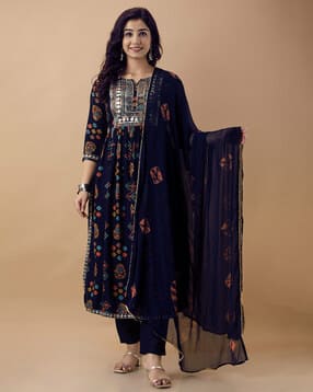 nyrika Women Embroidered Straight Kurta Set-picture-33