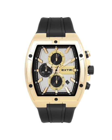 Extri Men Rectangular-Dial Chronograph Watch