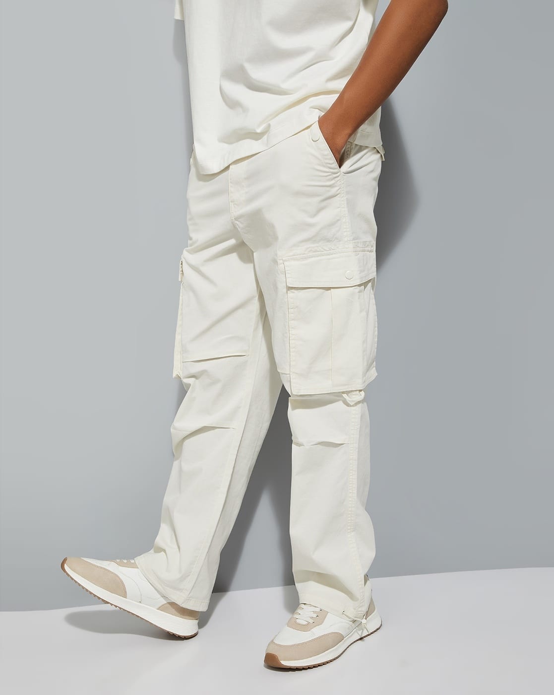 Buy OFF WHITE Trousers & Pants for Men by MAX Online | Ajio.com