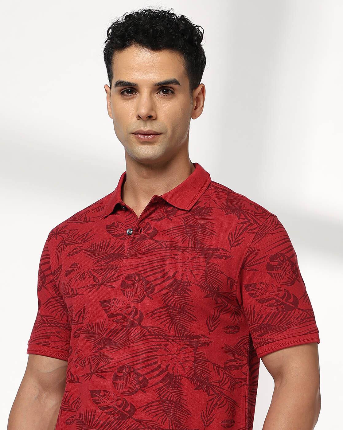 NETPLAY Men Ultimate All-Over Print Slim Fit Polo T-Shirt For Men ...