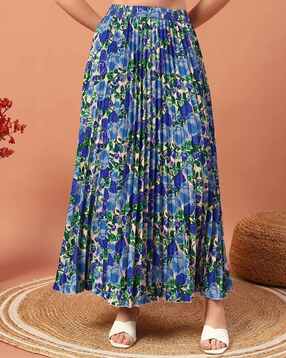 Women Floral Print A-Line Skirt