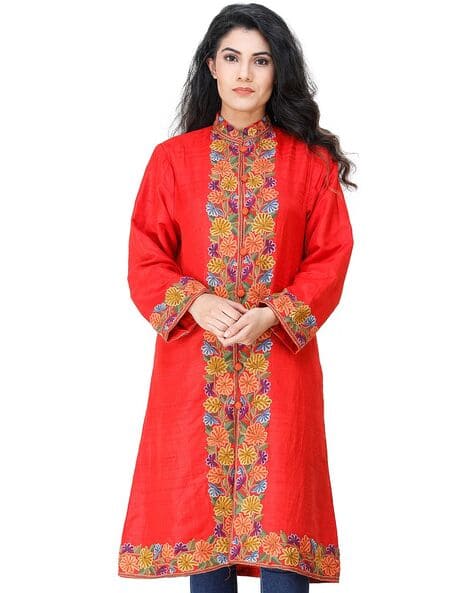 Buy Red Jackets Coats for Women by Exotic India Online