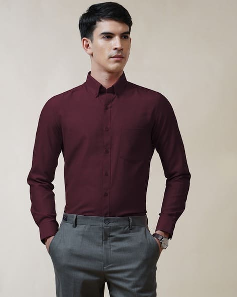 Buy Maroon Shirts for Men by OTTO Online