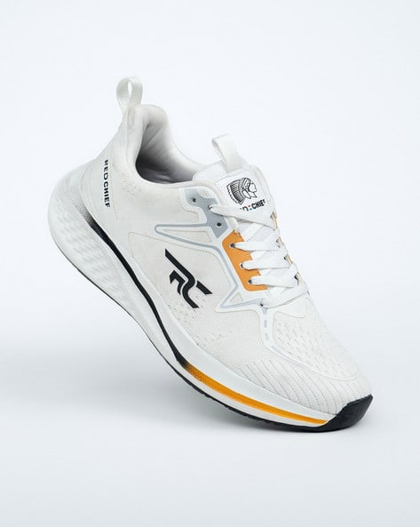 Decathlon Off White Gym Shoes Men Sports Shoes With Mesh Upper