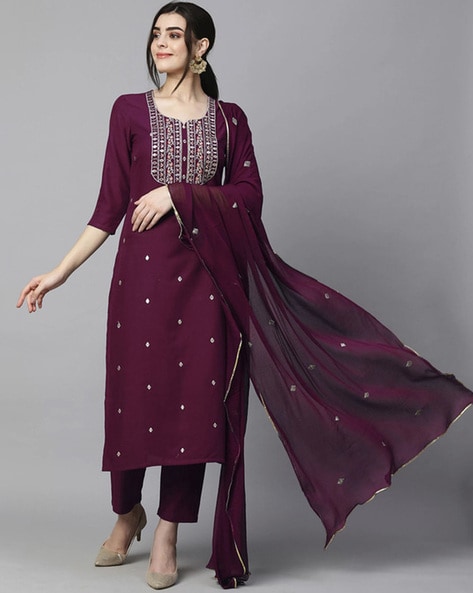 Women Embroidery Anarkali Kurta Set