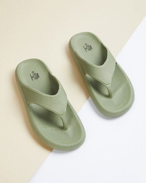 Ajio Max Flip Flops Womens Buy GREEN Flip Flop Slippers For