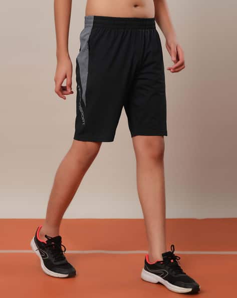 Buy Black Shorts 3/4ths for Boys by TECHNOSPORT Online