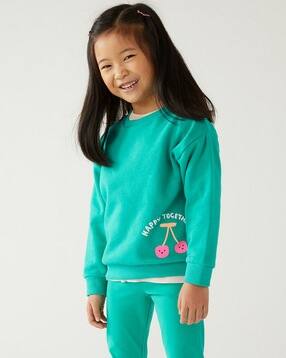 marks & spencer Crew-Neck Sweatshirt with Typographic Print-picture-38
