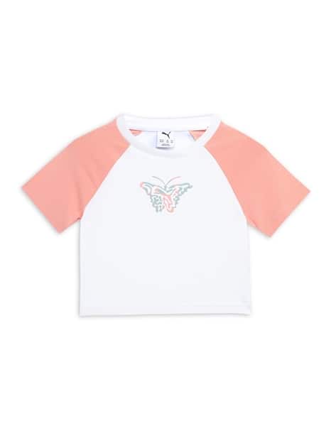 Puma Butterfly Vibe Youth Slim Fit Crop Tee