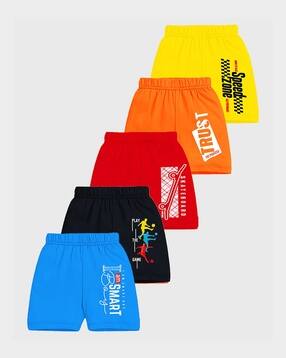 Pack of 5 Boys Printed Shorts with Elasticated Waist