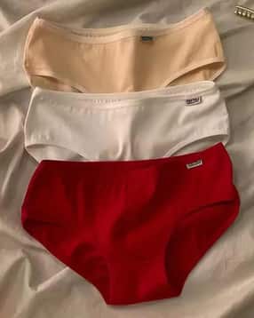Women Pack of 3 Briefs with Elasticated Waist-image-21
