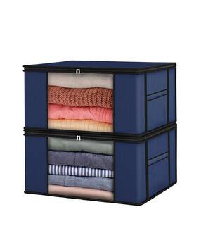 atorakushon Set of 2 Foldable Clothes Storage Bag with Zip Closure-picture-25