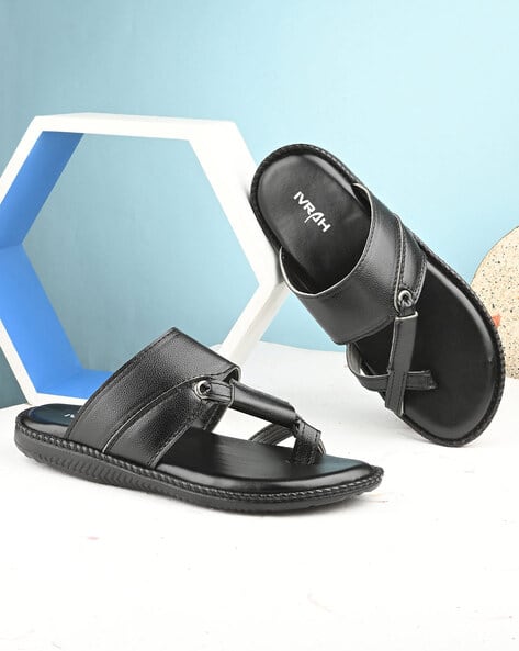 IVRAH Men Thong-Strap Slip-On Sandals