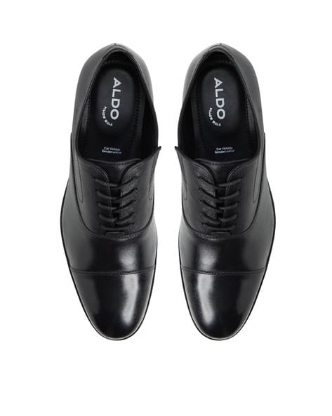 Black Aldo Mens Dress Shoes Buy Aldo Men Lace-Up Round-Toe Shoes