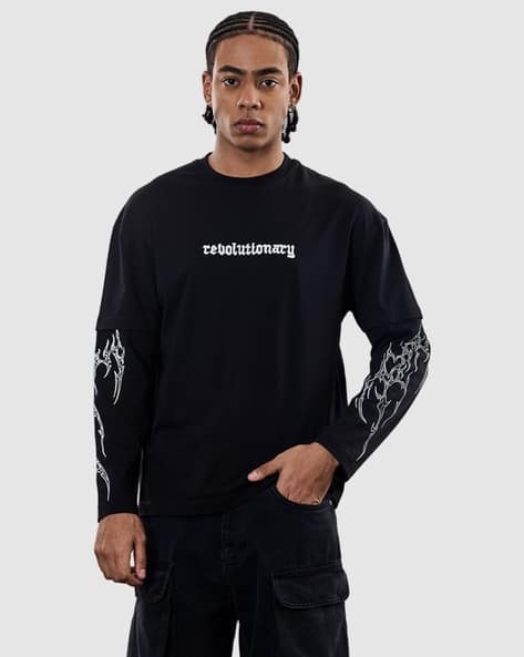 Buy black Tshirts for Men by Snitch Online | Ajio.com