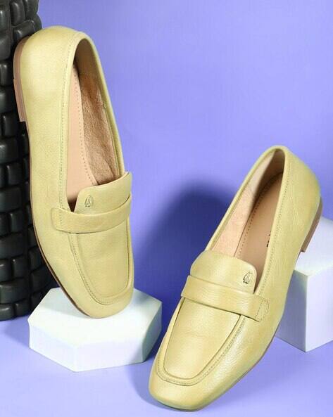 HUSH PUPPIES Women Slip-On Square-Toe Casual Shoes
