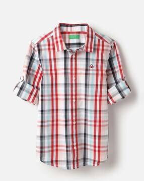 united colors of benetton Men Checked Regular Fit Shirt-picture-45