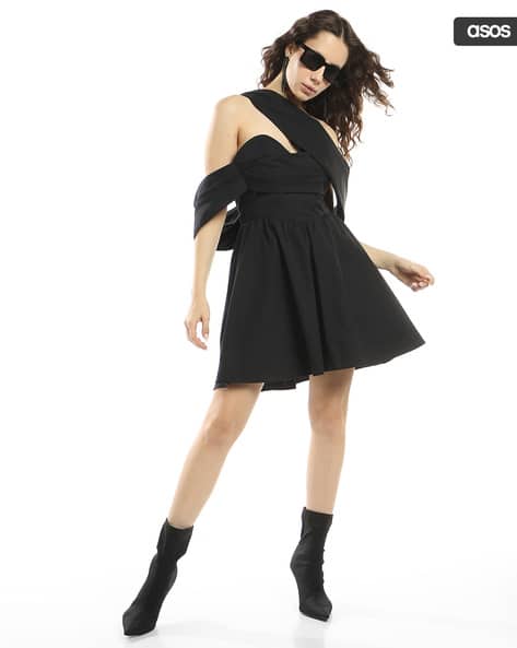 asos sweetheart skater dress ASOS | Dresses | Asos Design Sweetheart Neck Casual Skater Mini Dress With  Bow Detail