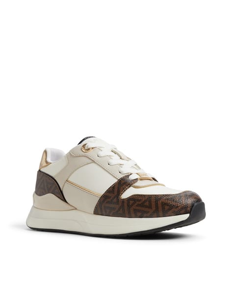 ALDO Women Flat Heel Lace-Up Sneakers