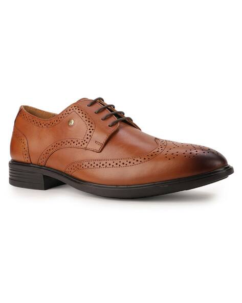 HUSH PUPPIES Men Round-Toe Lace-Up Derbys