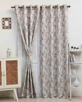 2 in 1 Eyelet Door Curtain
