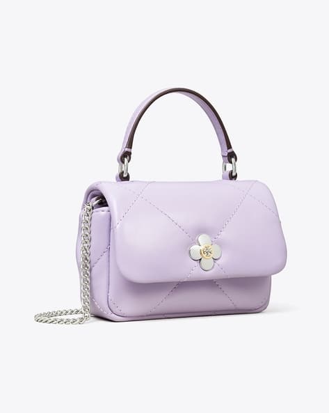 Mini Kira Diamond Quilt Clover Chain Wallet