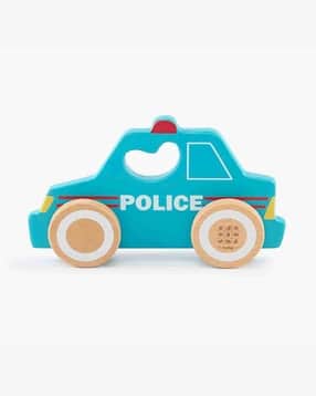 Police Car Vehicle Wooden Toy-image-30