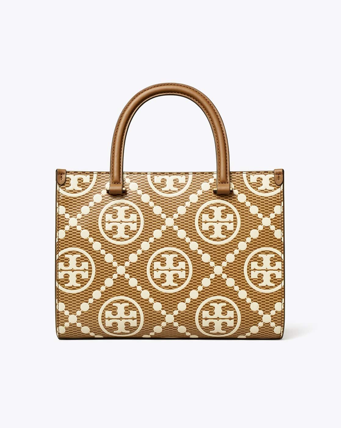 Buy Tory Burch T Monogram Contrast Embossed Top-Handle Tote Bag
