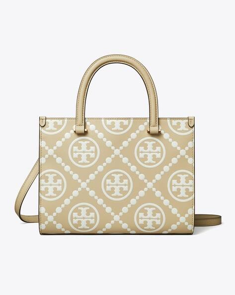 Buy Tory Burch T Monogram Contrast Embossed Medium Top-Handle Tote