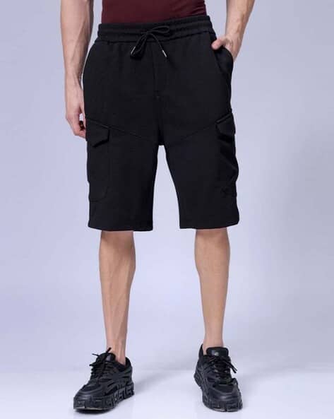 Buy Black Shorts 3/4ths for Men by The Indian Garage Co Online